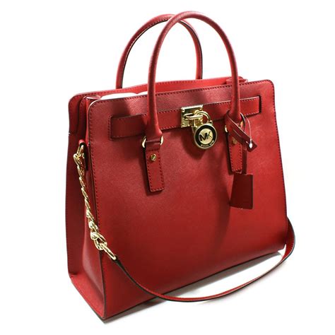 purses mk red shoulder